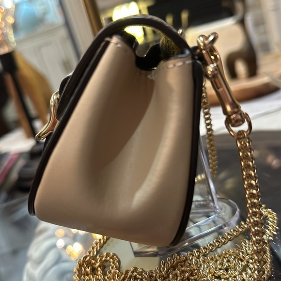 Authentic Coach Morgan Card Case w/Chain Strap in Blocked Signature Canvas - Picture 7 of 16